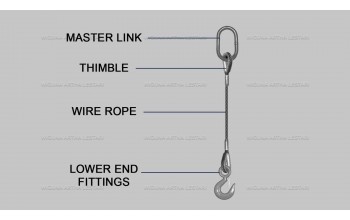 WIRE ROPE SLING SINGLE LEGS