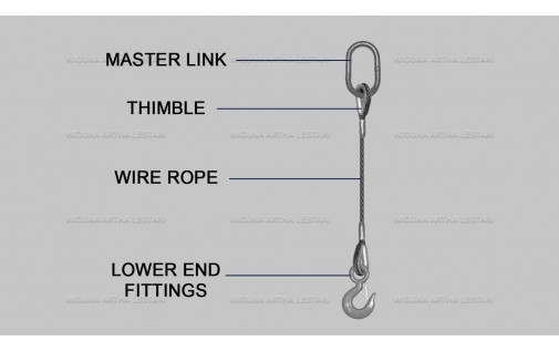 WIRE ROPE SLING SINGLE LEGS